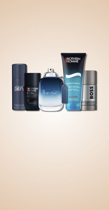 skønhedsprodukter på collage