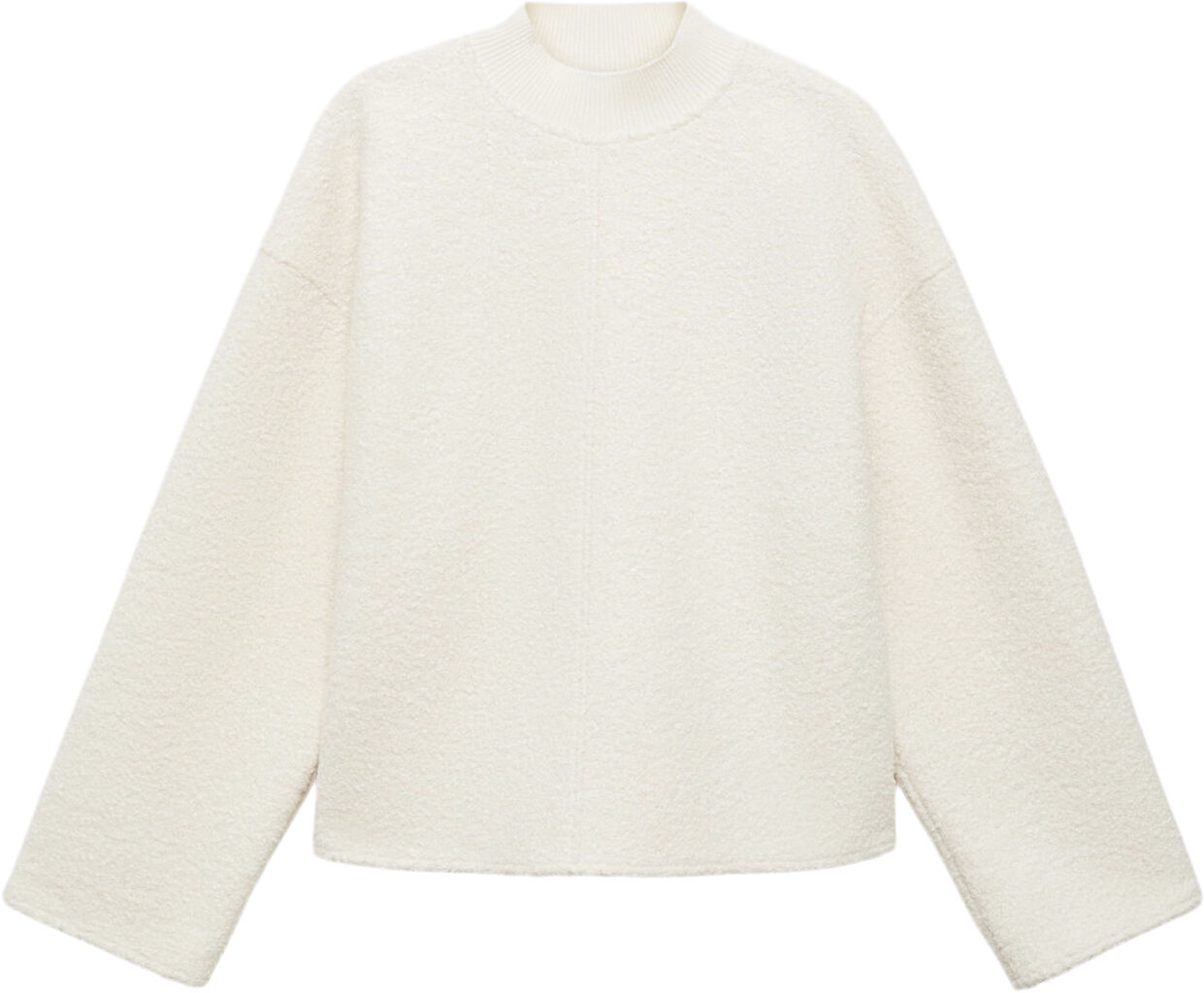 Perkins collar boucl&eacute; sweatshirt