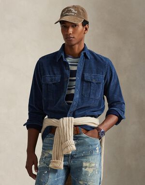 Classic Fit Indigo Corduroy Workshirt