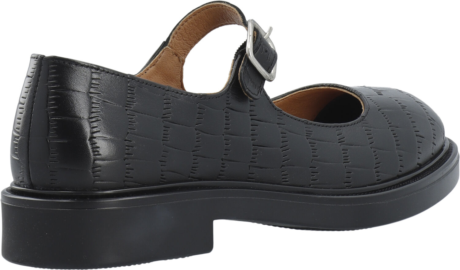 BIAADDA Mary Jane Croco Embossed Leather