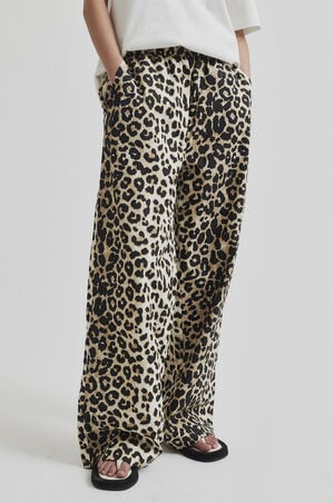 Leoa Leopard Poplin Bukser