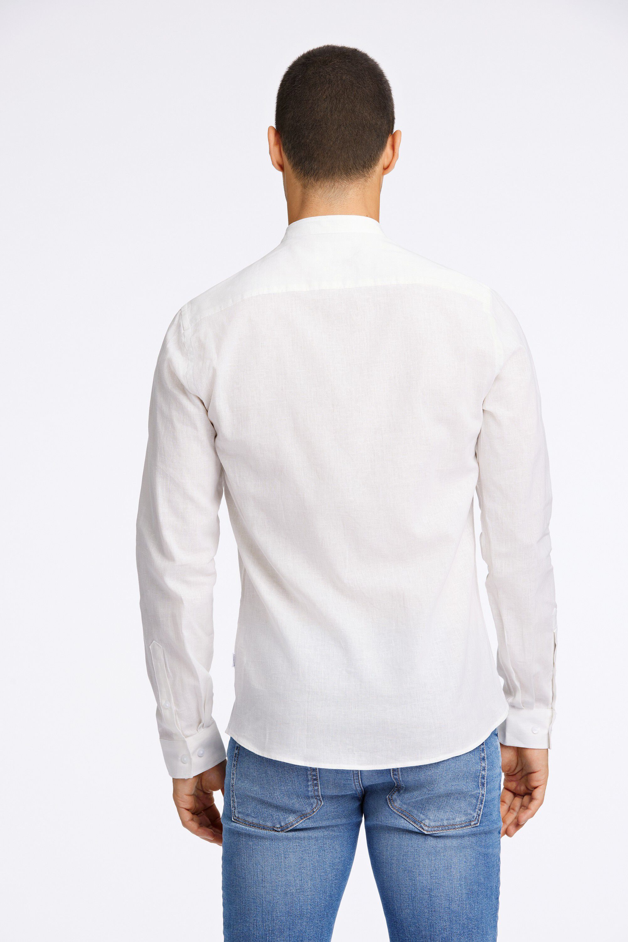 Linen/cotton shirt L/S