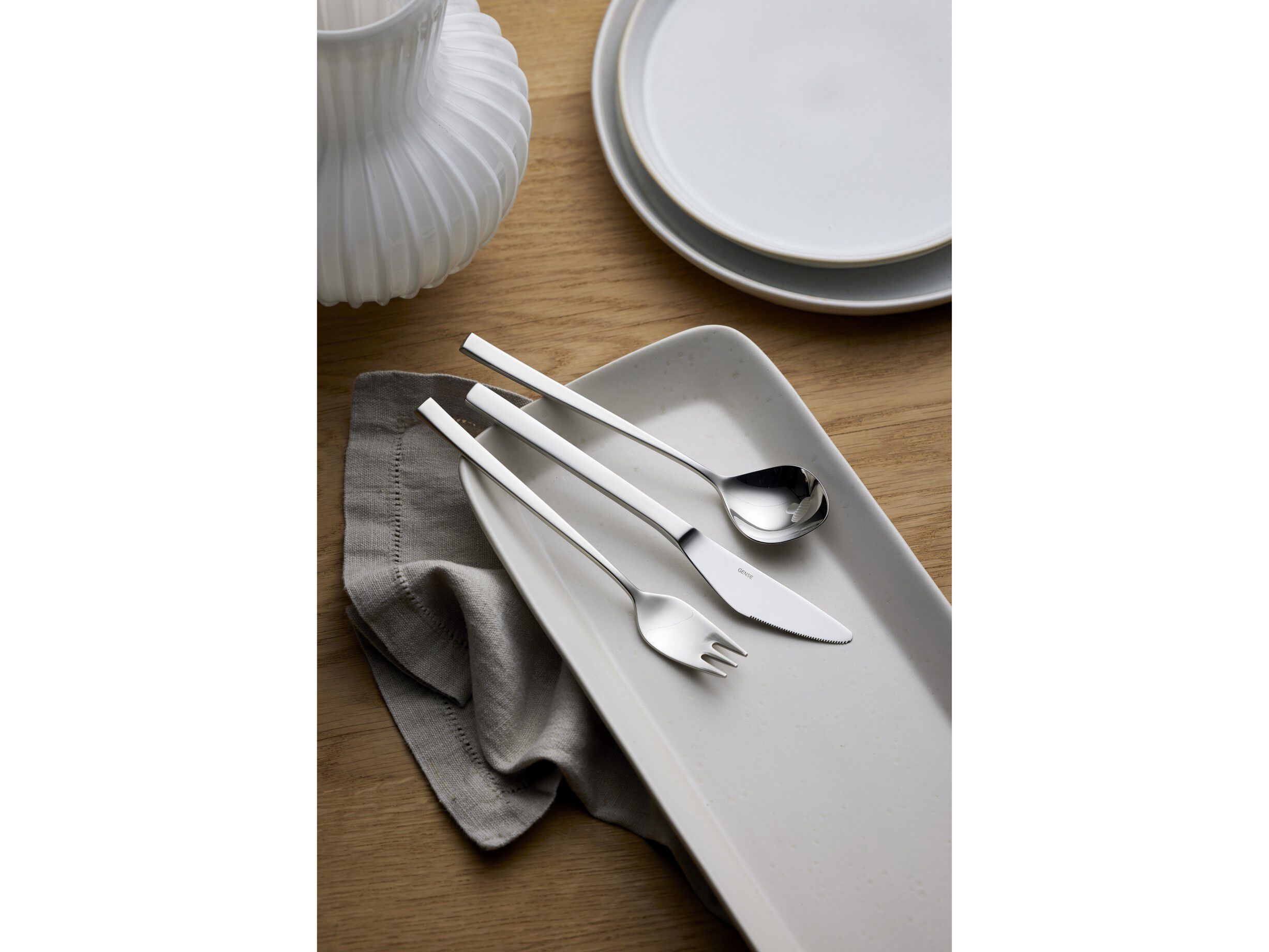 Dessertske Fuga 17 cm Mat/Blankt st&aring;l