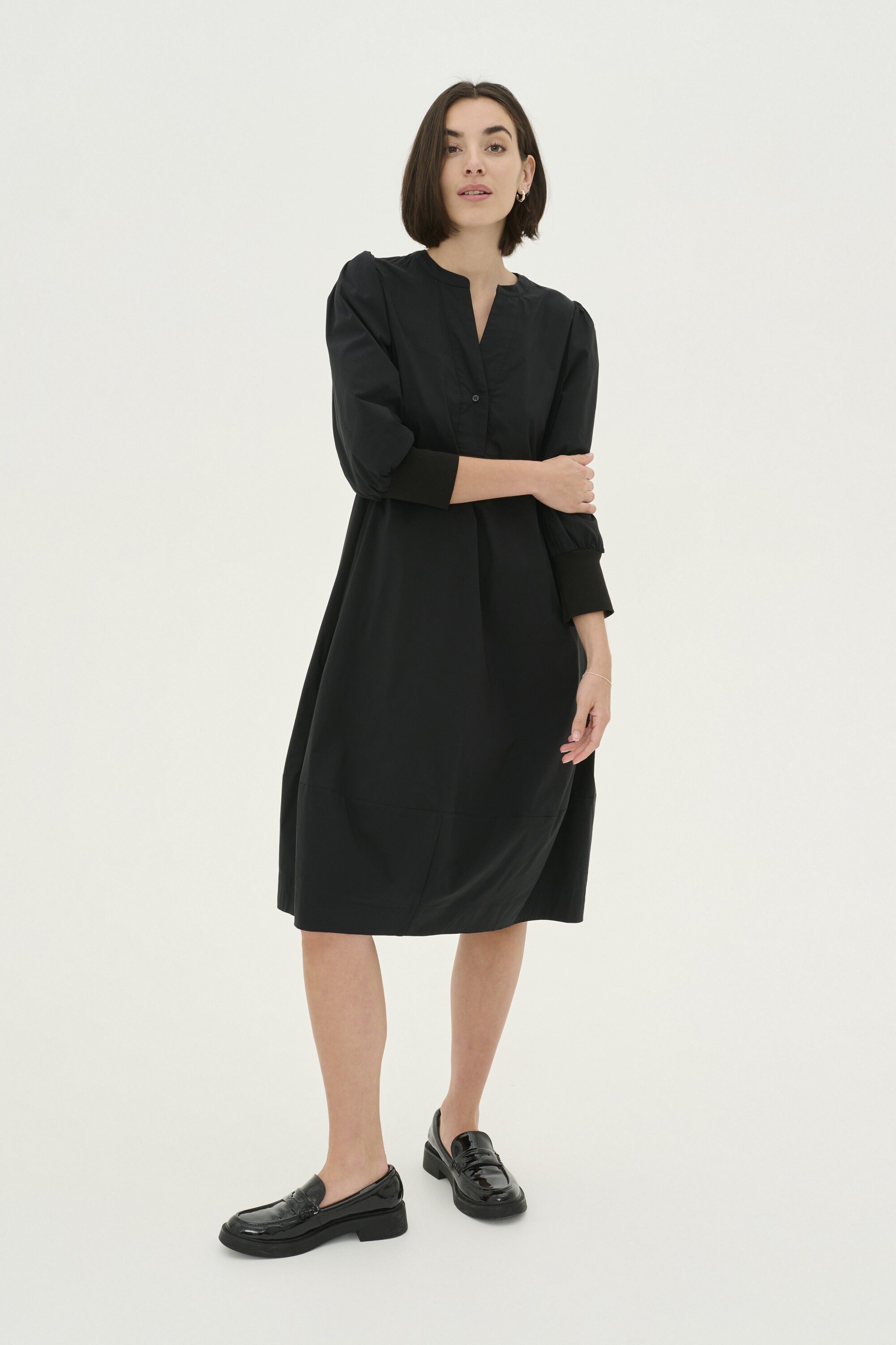 CUANTOINETT 3/4 SLEEVE DRESS