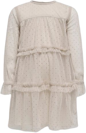 KMGADALINE GOLD DOT DRESS JRS