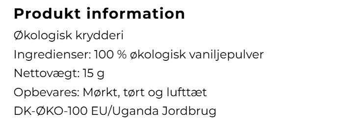 Vaniljepulver