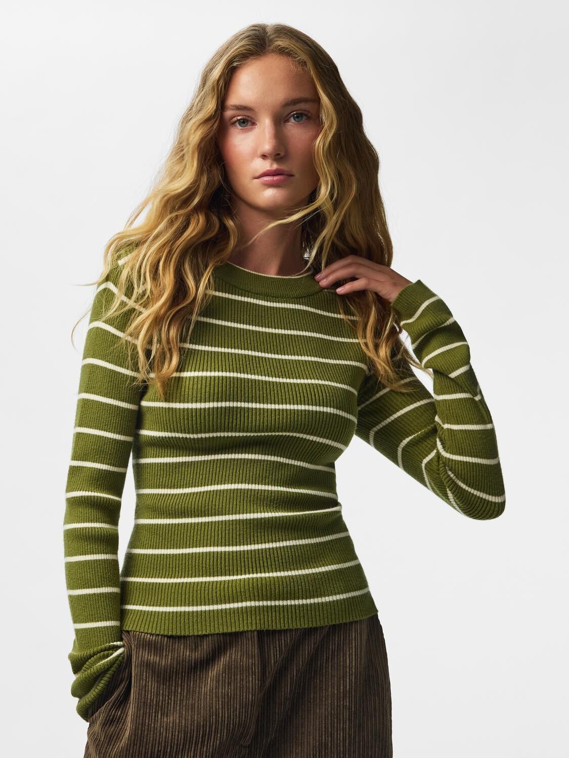 Pcmira New Ls O-Neck Knit Noos Bc