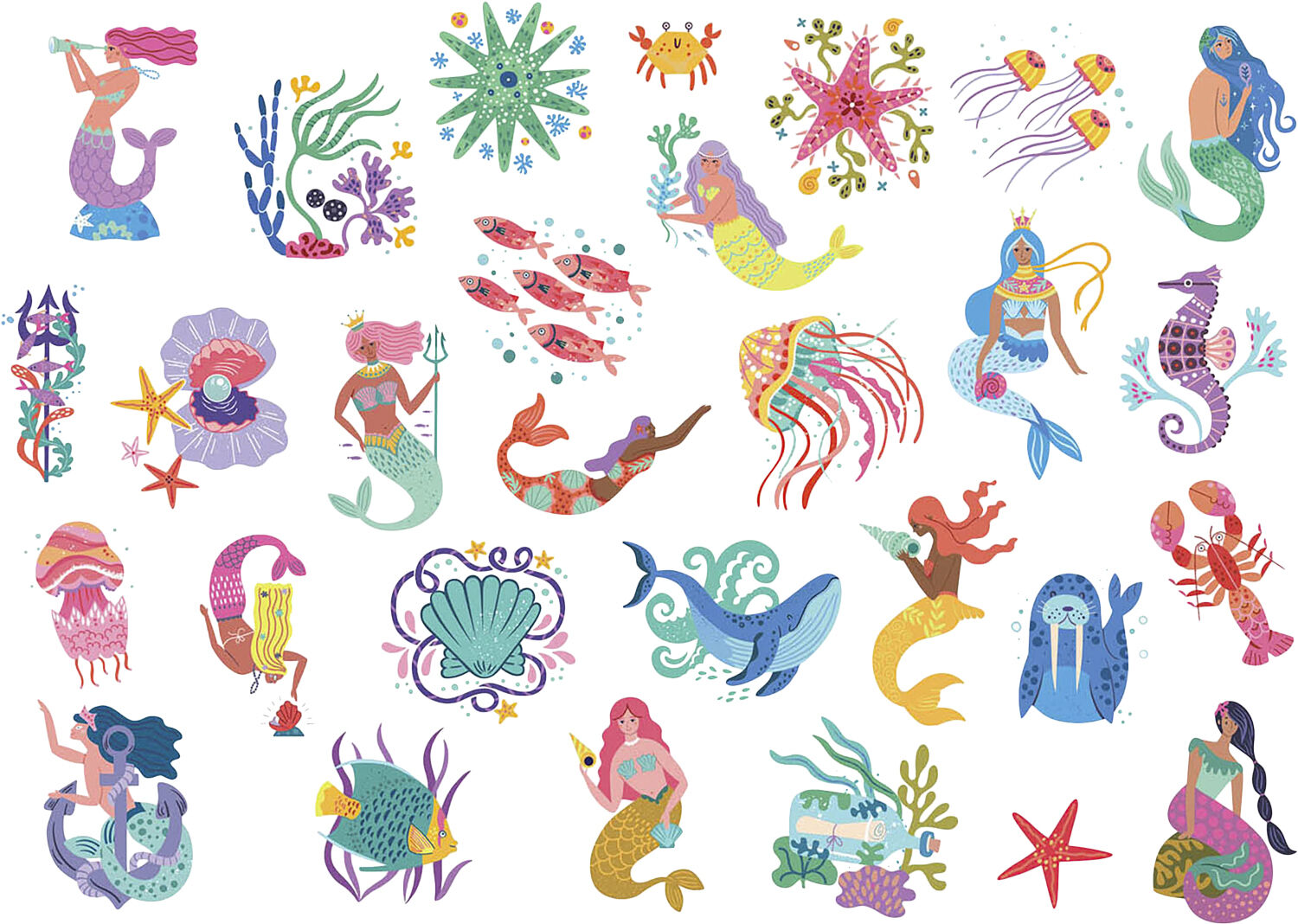 Auzou - Tatoveringer - Havfruer