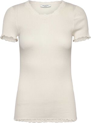 RWBeatha SS Regular O-neck Lace T-shirt