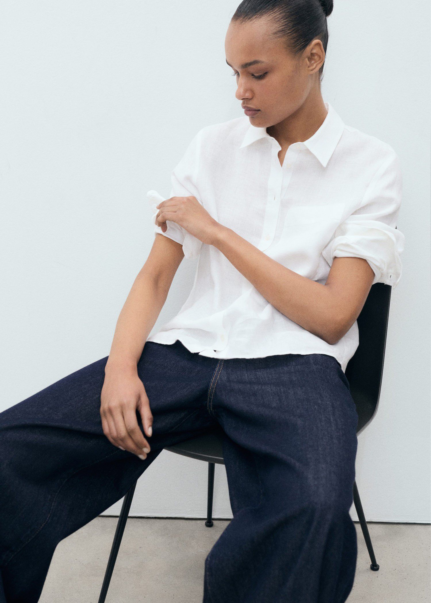 Pocket linen shirt