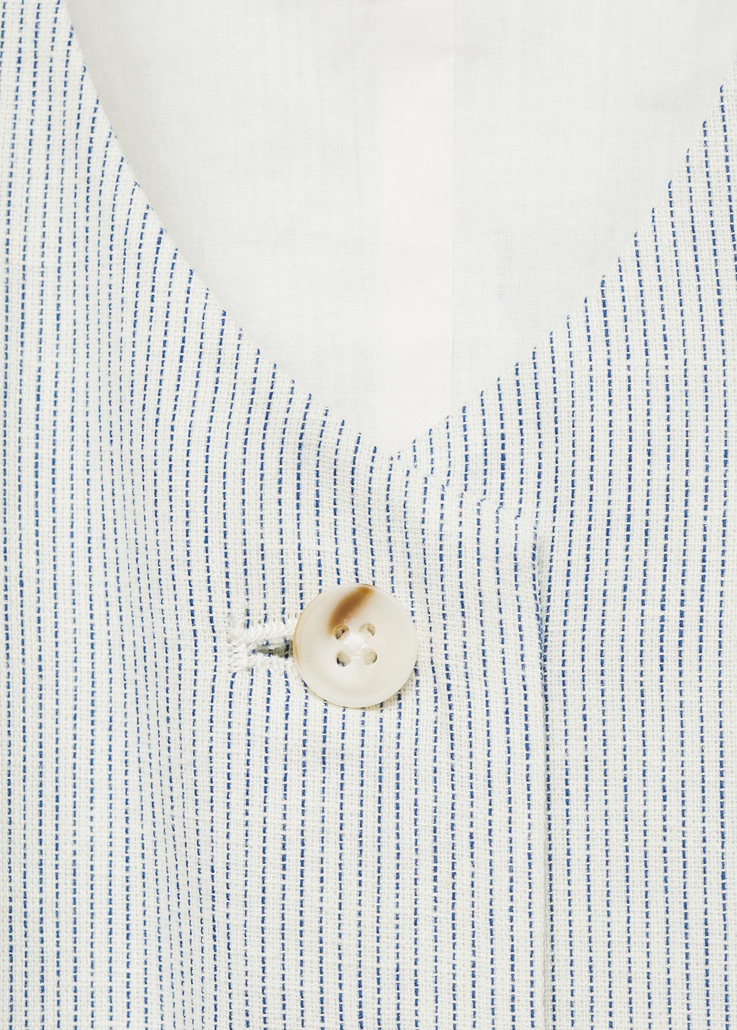 Linen-blend suit waistcoat