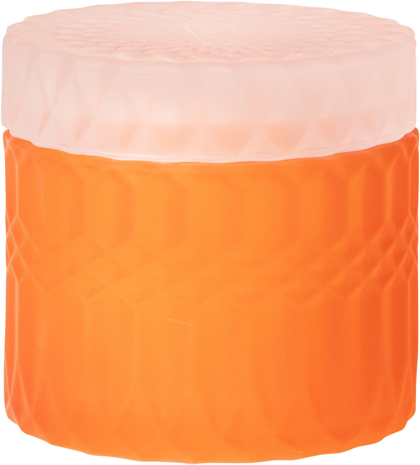 Bonbonniere, orange/pink, 8,5x&oslash;9 cm