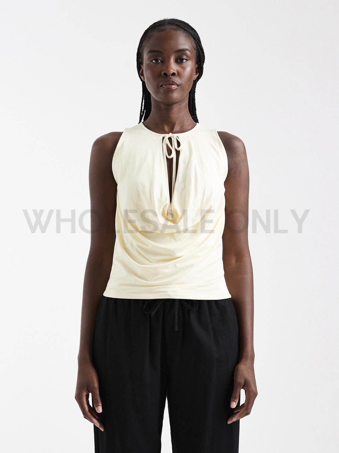 TSJANNA SLINKY COWL TOP JRS