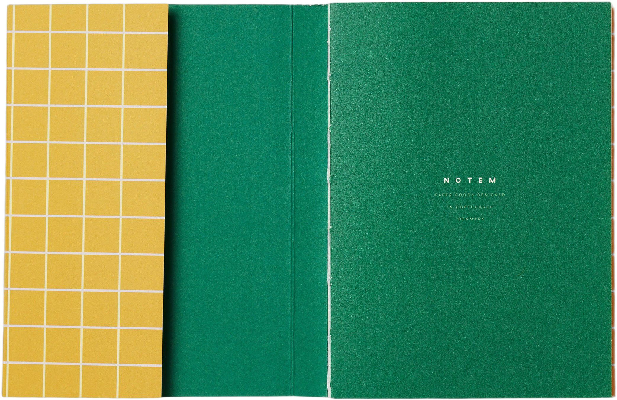 UMA Flat Lay Notebook - Small, Ochre check