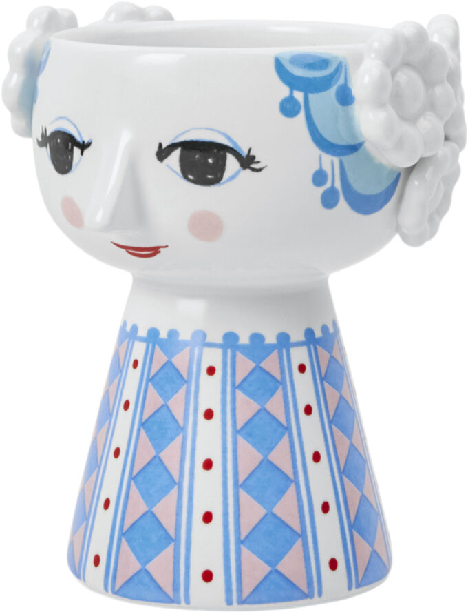 Eva Lysestage H9. 5 cm blå