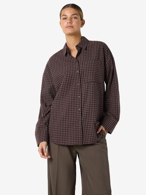 NMHAILEY ZOE L/S CHECK SHIRT