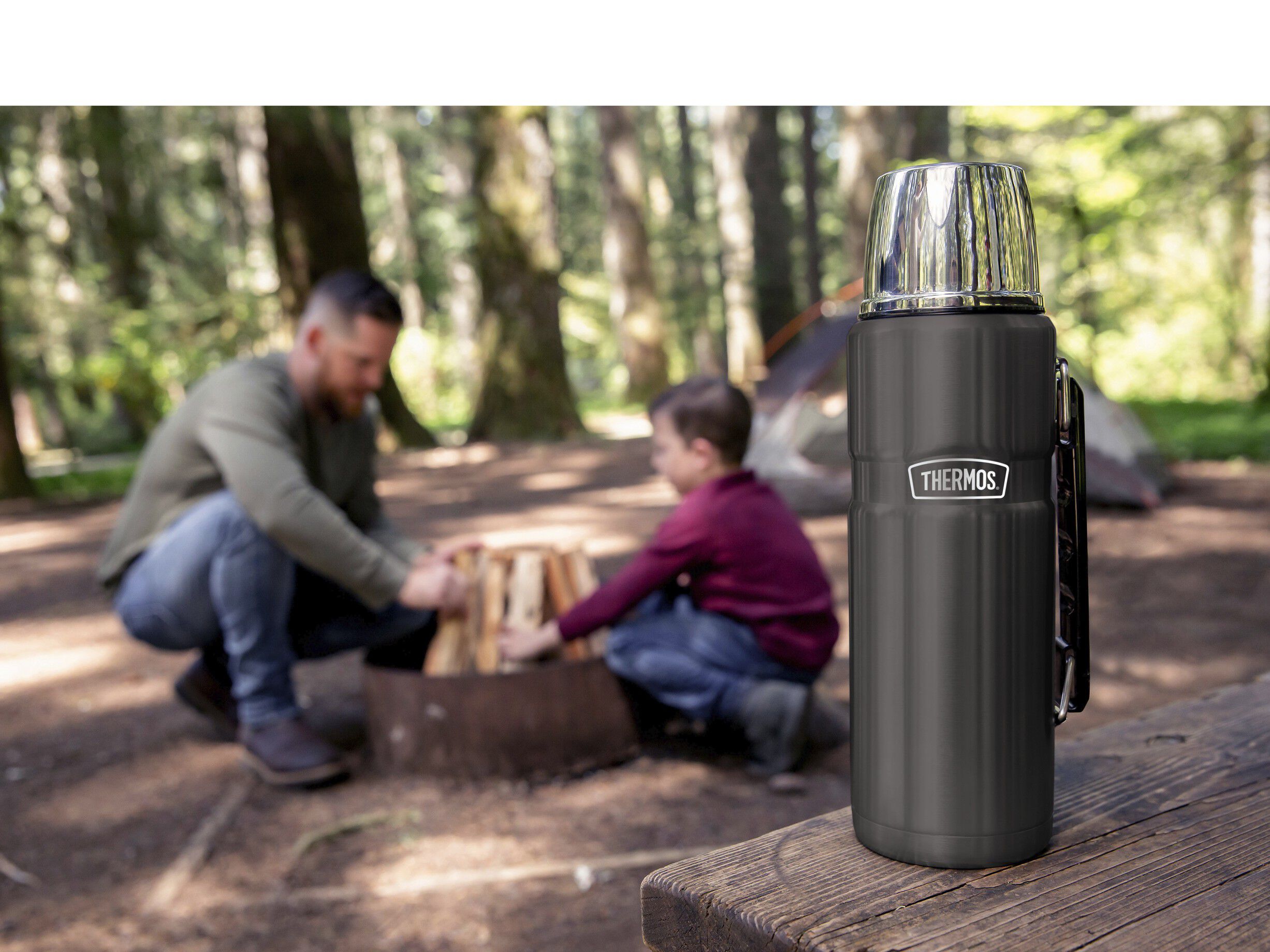 Termoflaske Stainless King 1,2 liter Sort Rustfrit st&aring;l