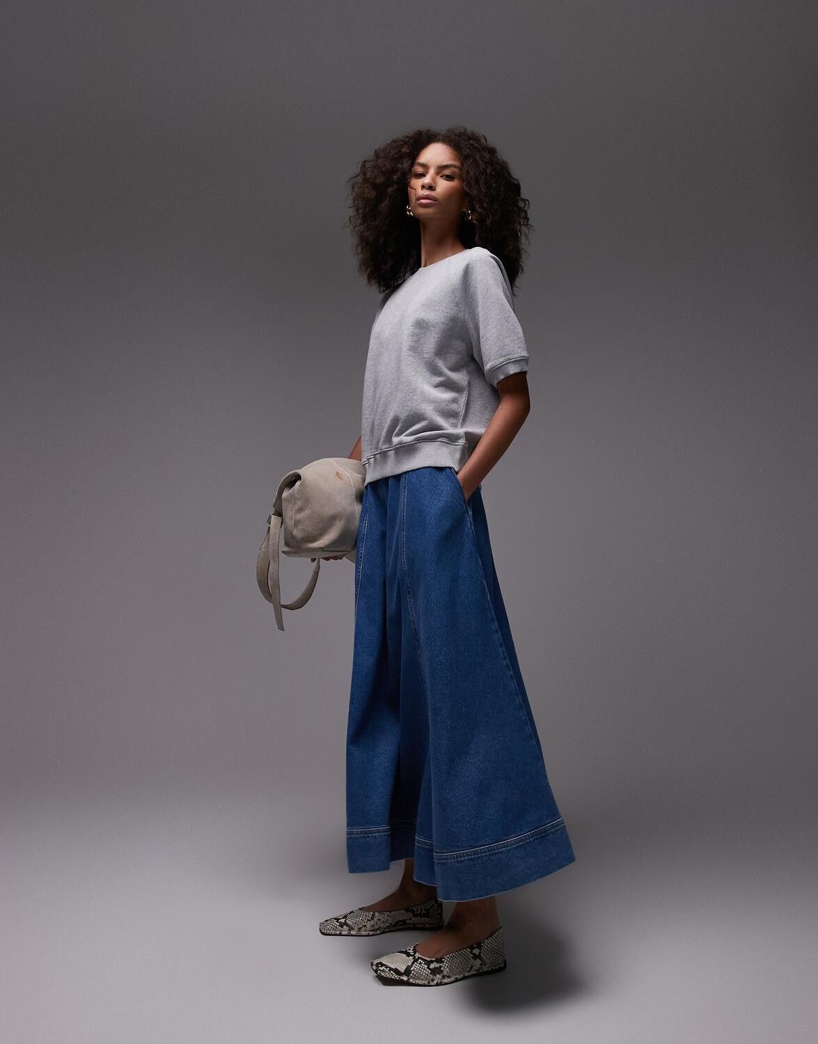 TSELINA HR ANKLE DNM SKIRT MB