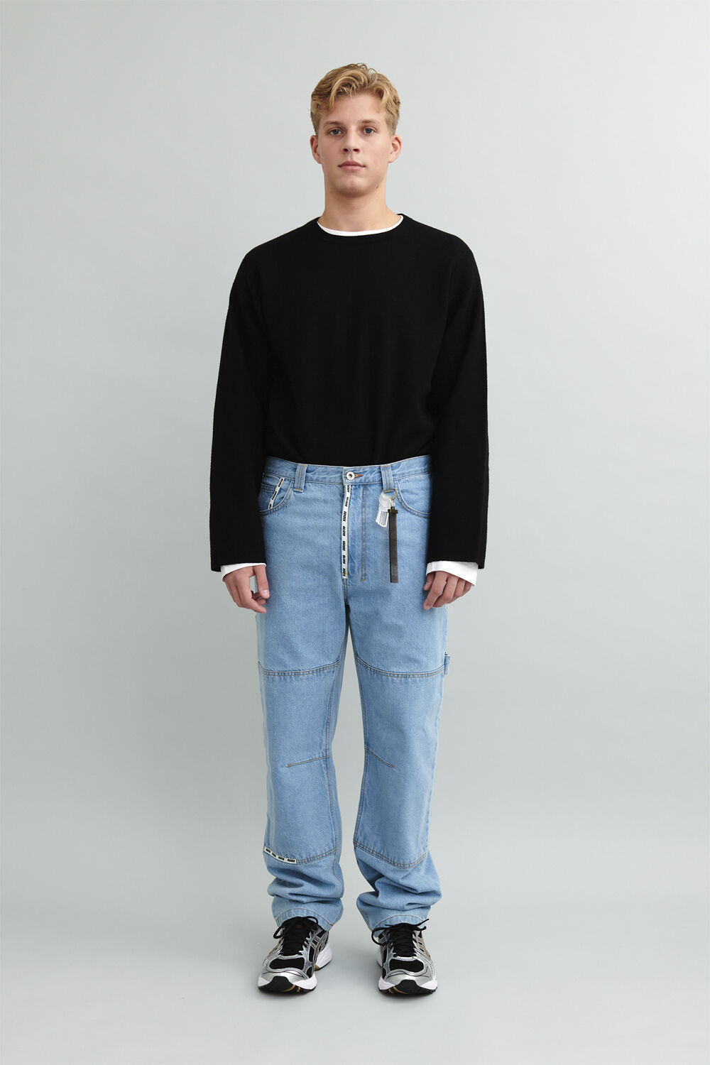 Janitor'' Logo Tape Cargo Jean