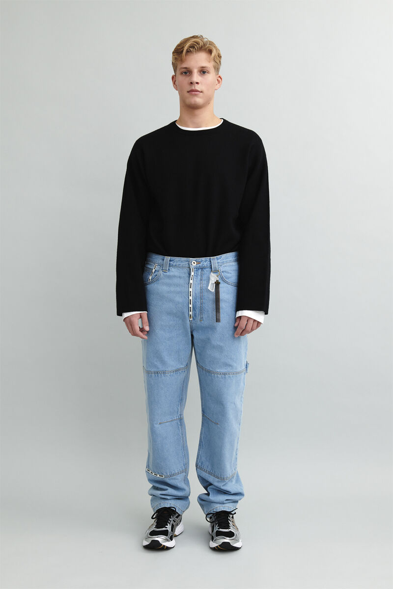 Janitor'' Logo Tape Cargo Jean