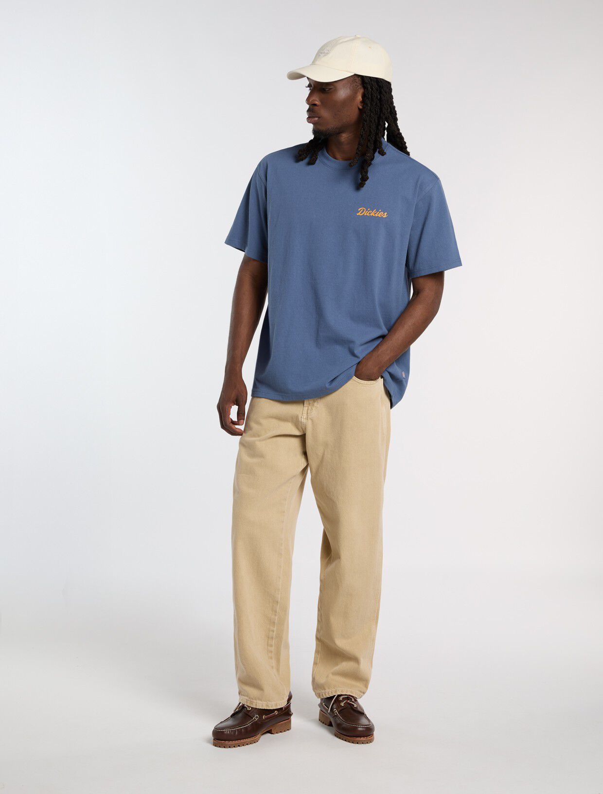 WELLSVILLE SS TEE RETRO INDIGO