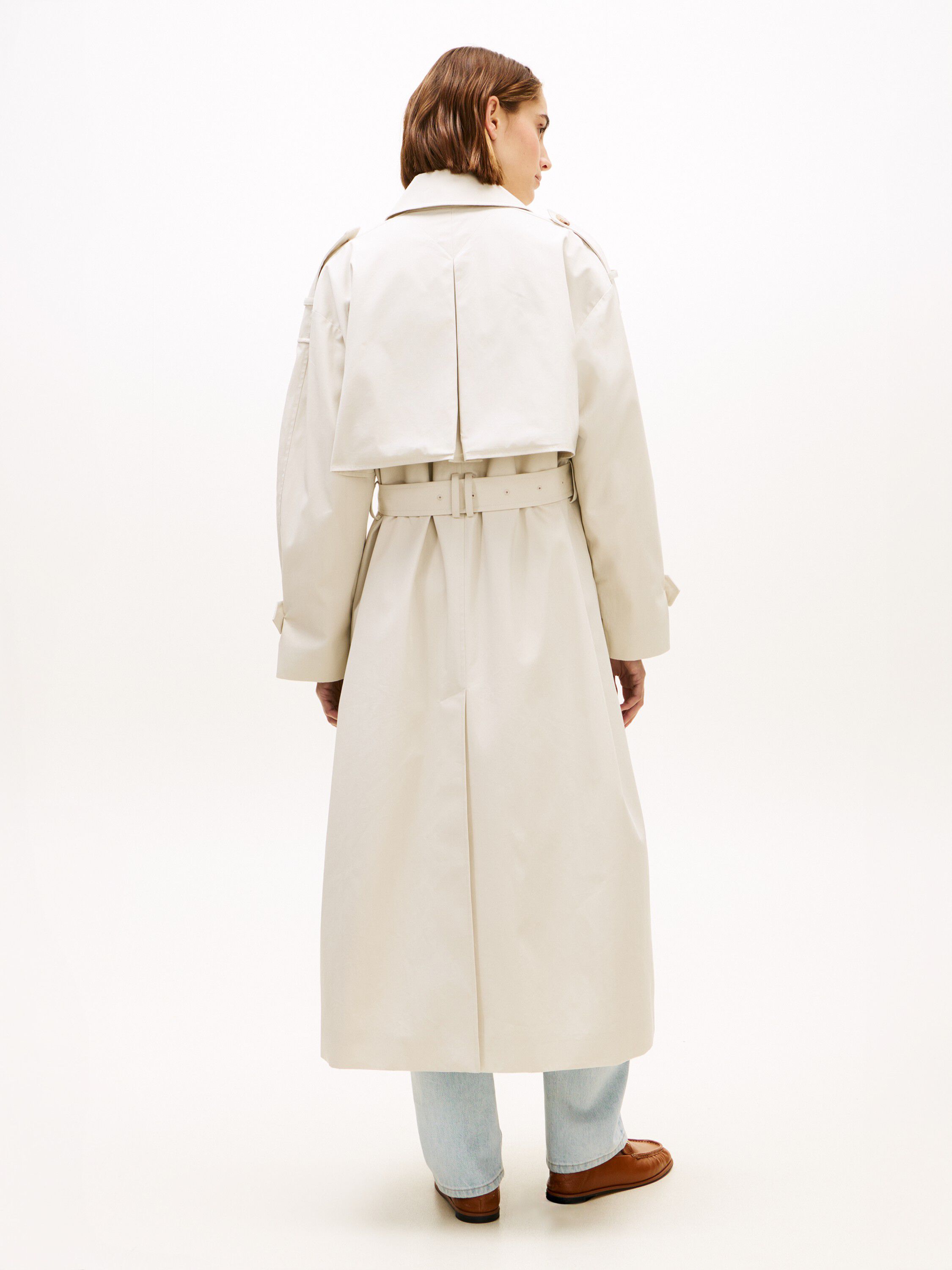 OVERSIZED COTTON TRENCH COAT