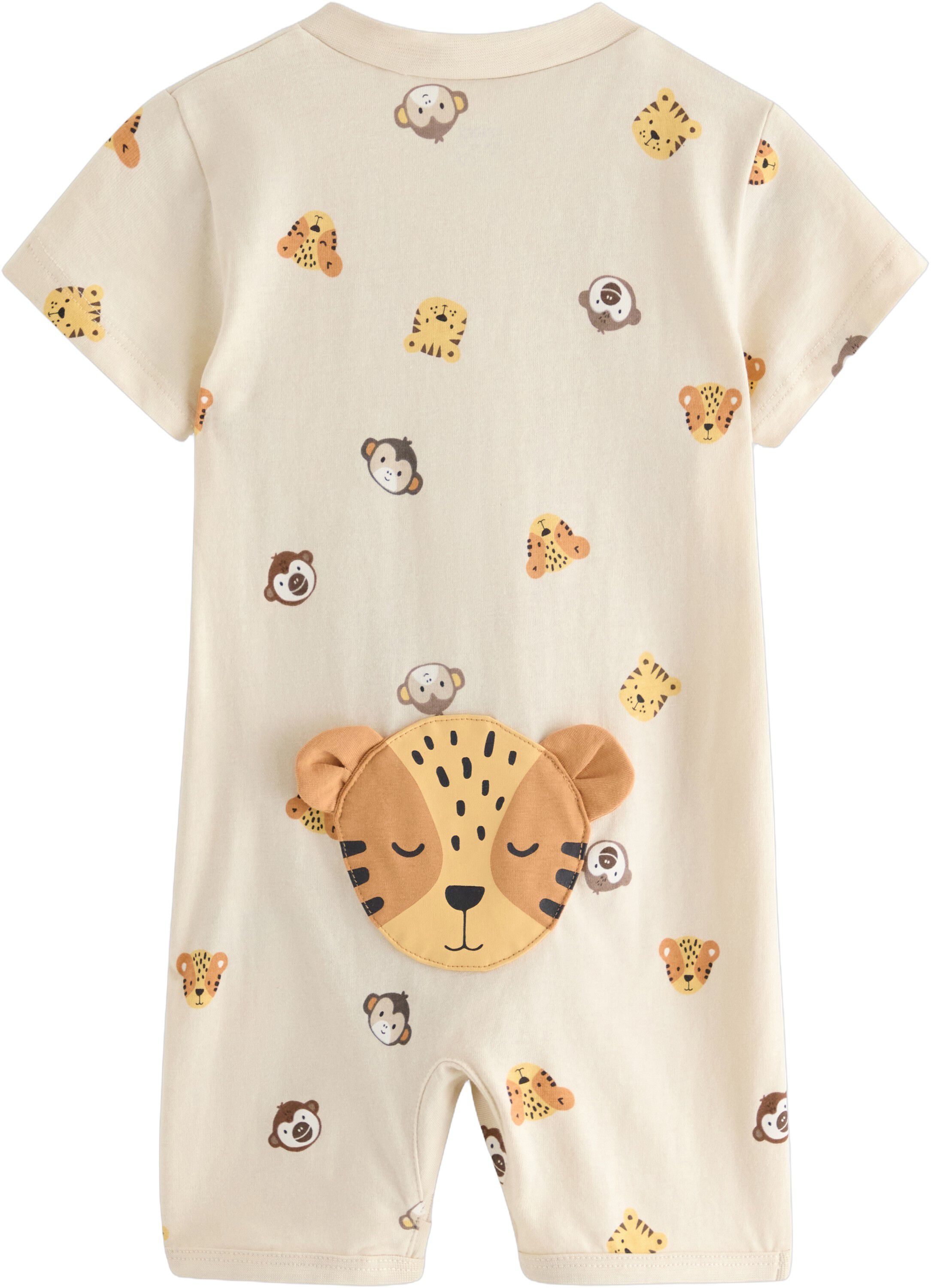 Pyjamas romper i myk bomull, med ko