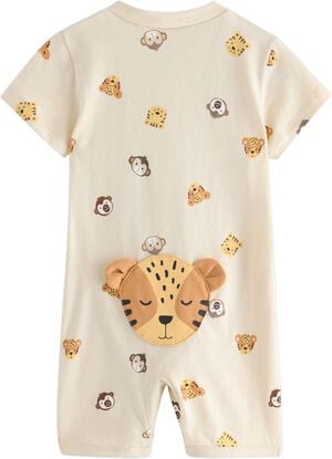 Pyjamas romper i myk bomull, med ko