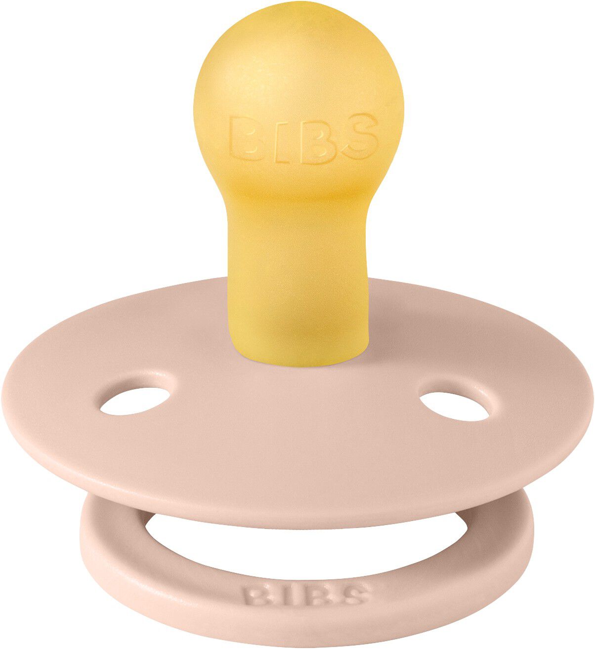 BIBS Pacifier Studio Colour Block Latex Size 1 Blush/Woodchu