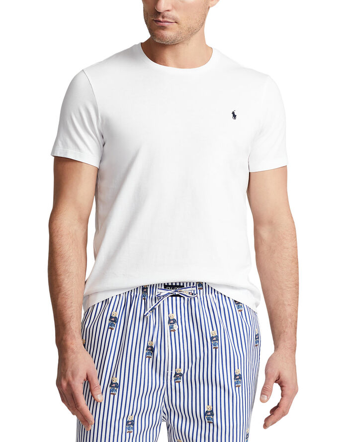Cotton Jersey Crewneck Sleep Tee