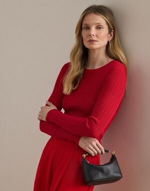 Nappa Leather Mini Blaike Shoulder Bag