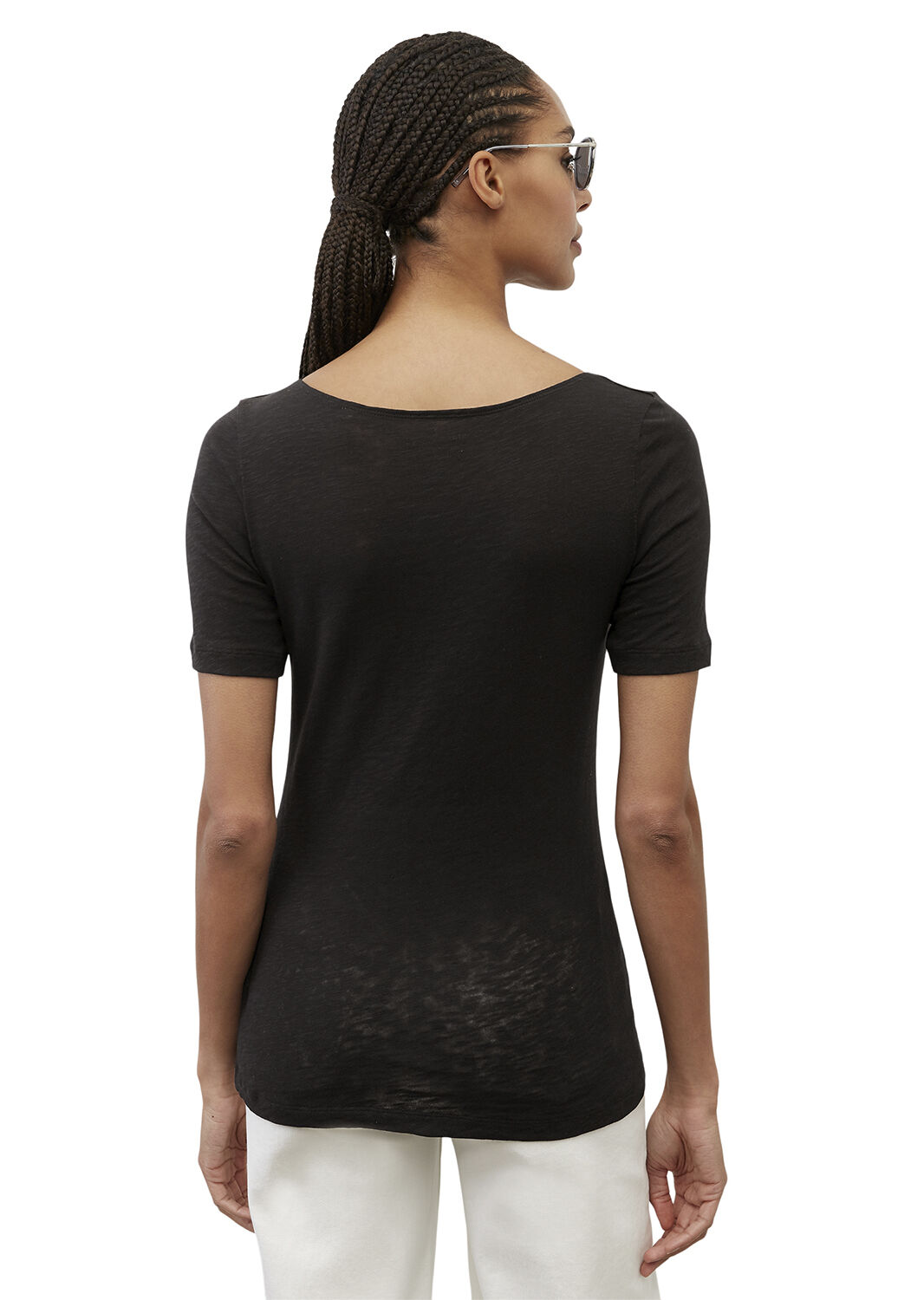 T-shirt, short sleeve, boat neck