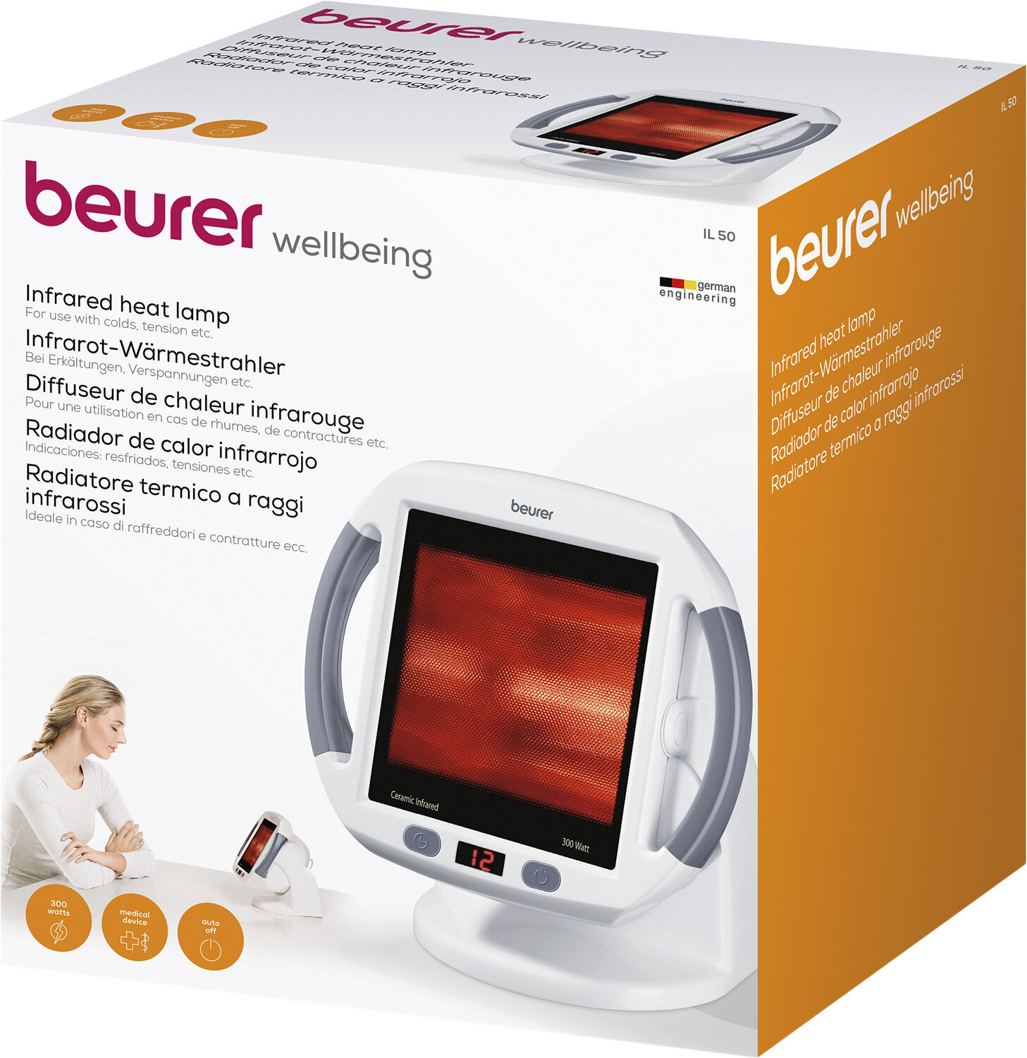 Beurer il 50 infrared heat lamp 300w new arrivals