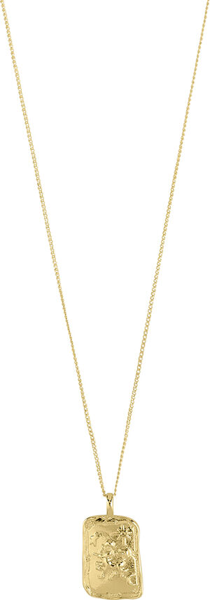 SAGITTARIUS recycled Zodiac Sign necklace, gold-plated