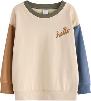 Soft cotton sweatshirt with relaxed
