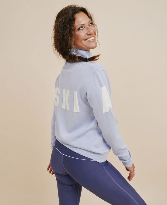 Alpine Turtleneck Knit Sweater - Nero