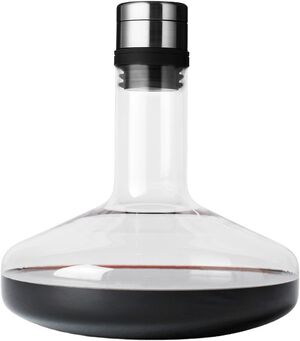 Wine Breather, Deluxe, Clear/Steel