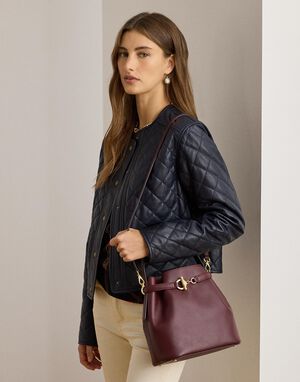 Leather Medium Blaike Bucket Bag