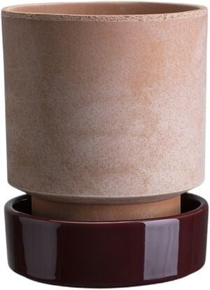 Hoff RAW Rosa/GLAZED Deep Burgundy, &Oslash; 14 cm, Set