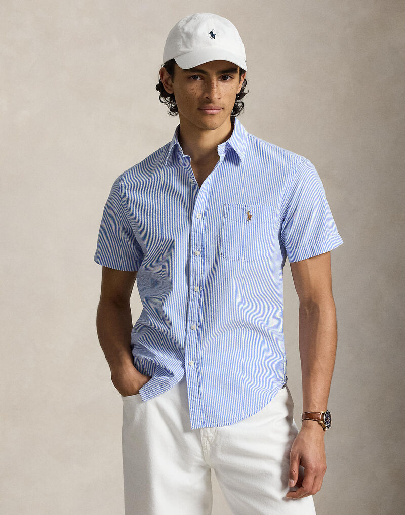 Rl Prepster Custom Fit Seersucker Shirt