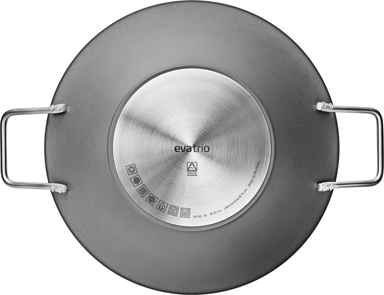 Grey Line Wok 5,0 l 32 cm keramisk Slip-Let&reg; bel&aelig;gning