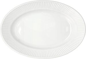 Serveringsfad Plissé 22,5 x 15,5 cm Hvid