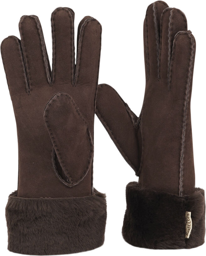 KELLY LONG - GLOWES - SHEEP SKIN W/ SHEARLING CUFF