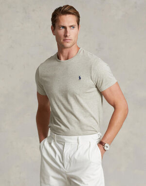 Custom Slim Fit Jersey Crewneck T-Shirt