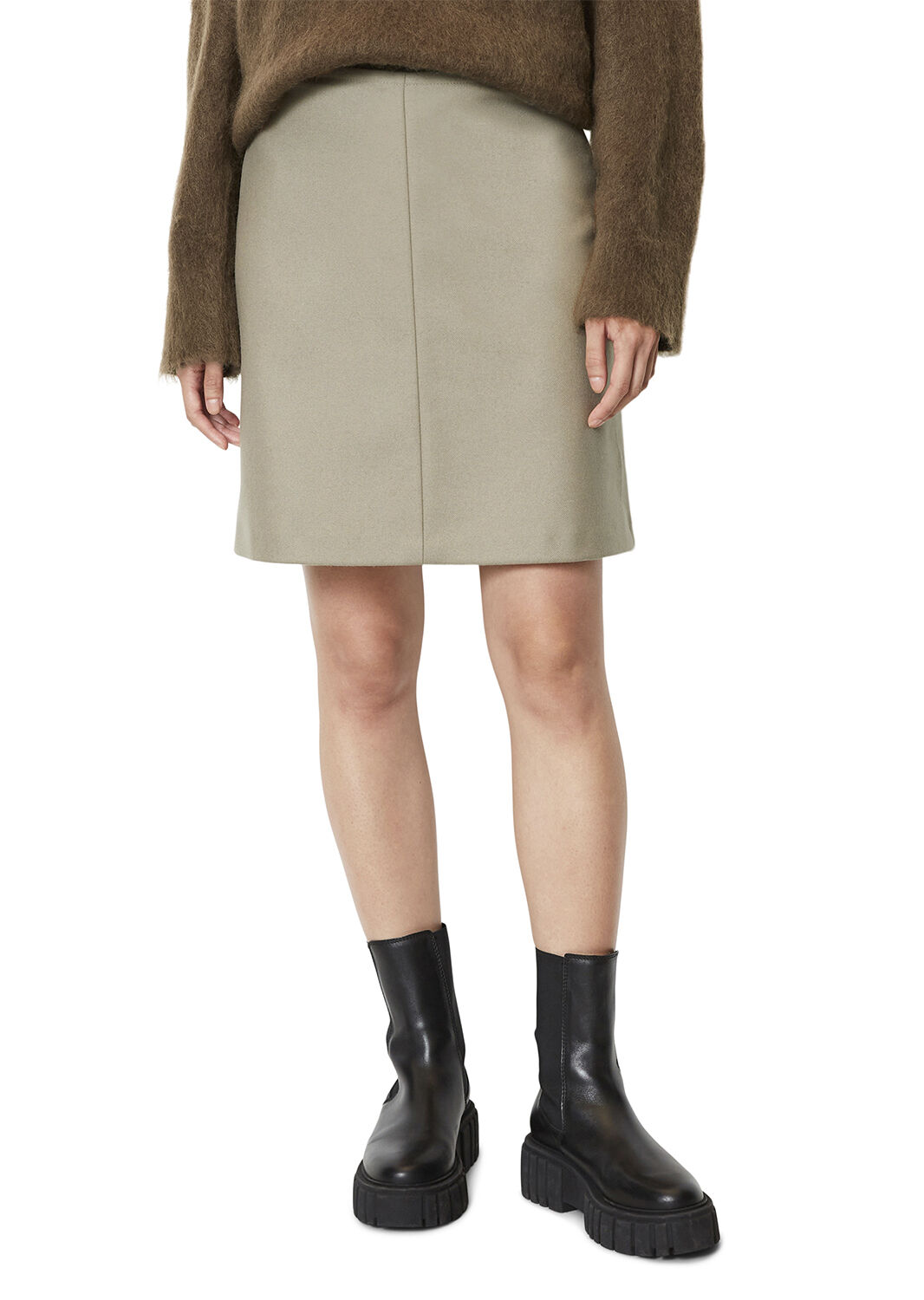 Mini skirt, A-shape, high waist, se