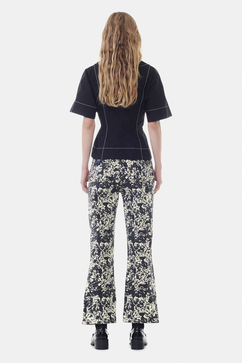 Cotton Poplin Wrap Blouse