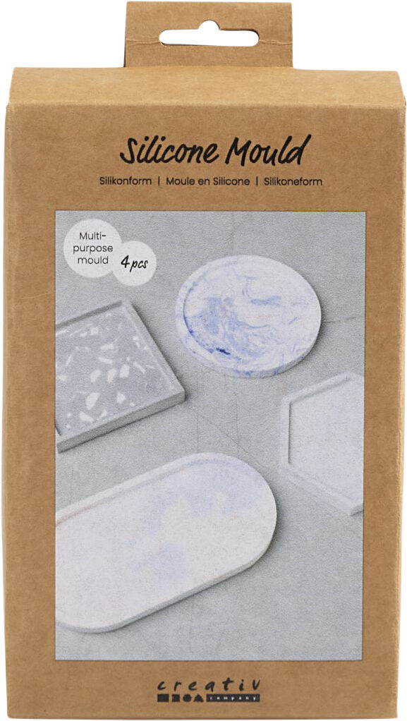 Silikoneform, Firkant, cirkel, hexagon og oval