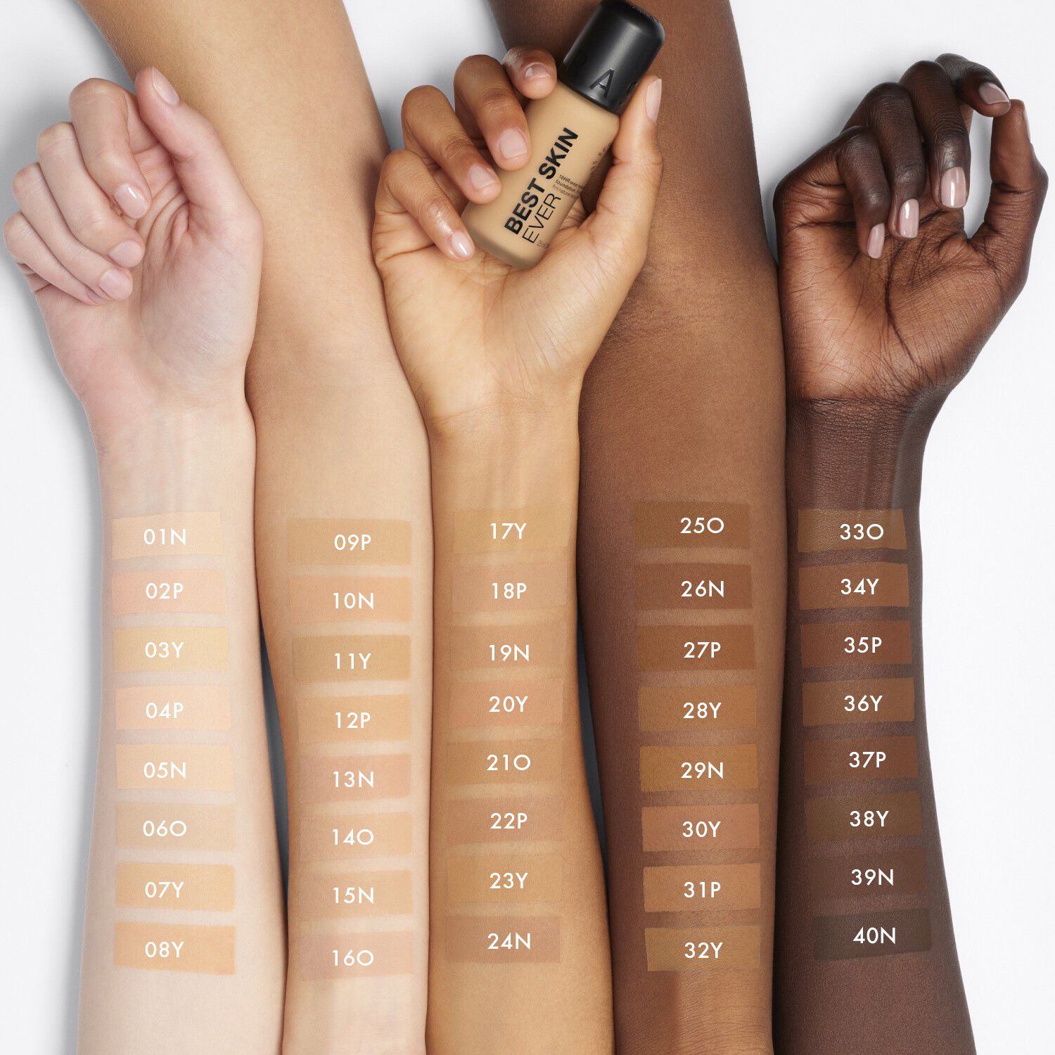 BEST SKIN EVER - Foundation med naturlig finish, holder i 16 timer