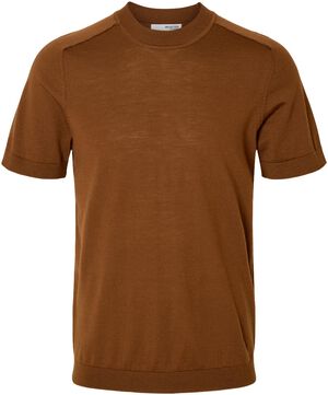 SLHTRAY SS KNIT MERINO CREW NECK NO