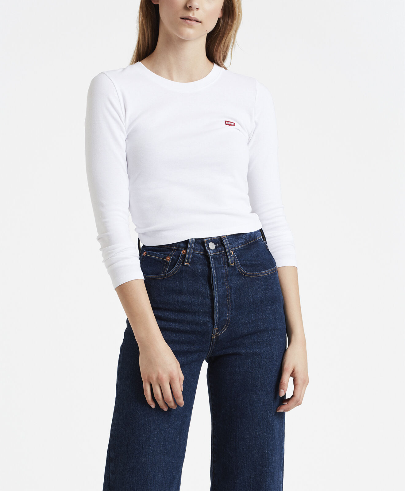 LS BABY TEE WHITE